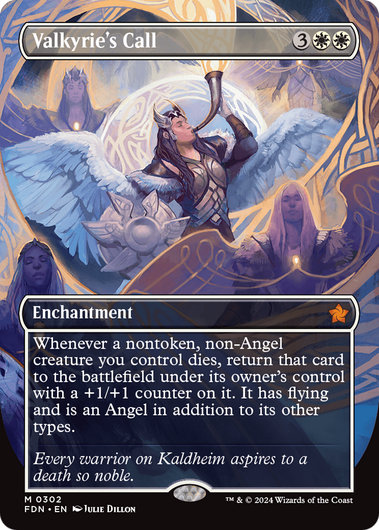 Valkyrie's Call (Borderless) (FDN-302) - Foundations (Borderless)