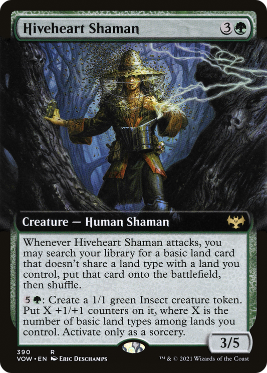 Hiveheart Shaman (VOW-390) - Innistrad: Crimson Vow: (Extended Art) Foil