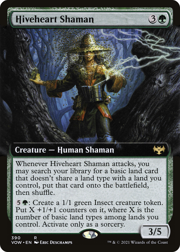 Hiveheart Shaman (Extended Art)  (VOW-390) - Innistrad: Crimson Vow: (Extended Art)