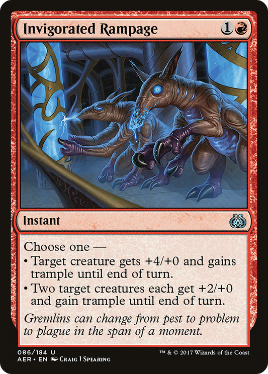 Invigorated Rampage (AER-086) - Aether Revolt Foil