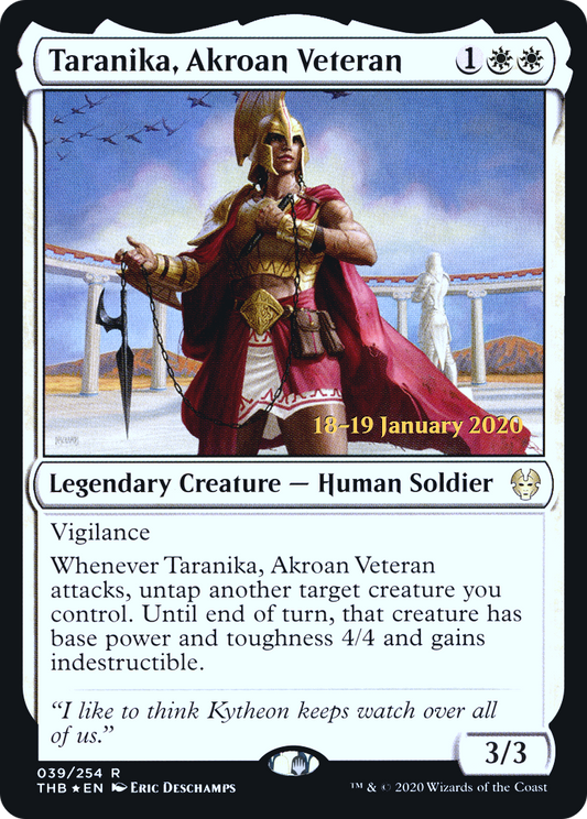 Taranika, Akroan Veteran (PTHB-39S) - Theros Beyond Death Promos Foil