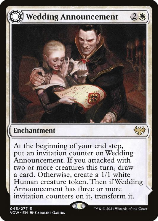 Wedding Announcement // Wedding Festivity (VOW-045) - Innistrad: Crimson Vow: (Double Faced Transform)