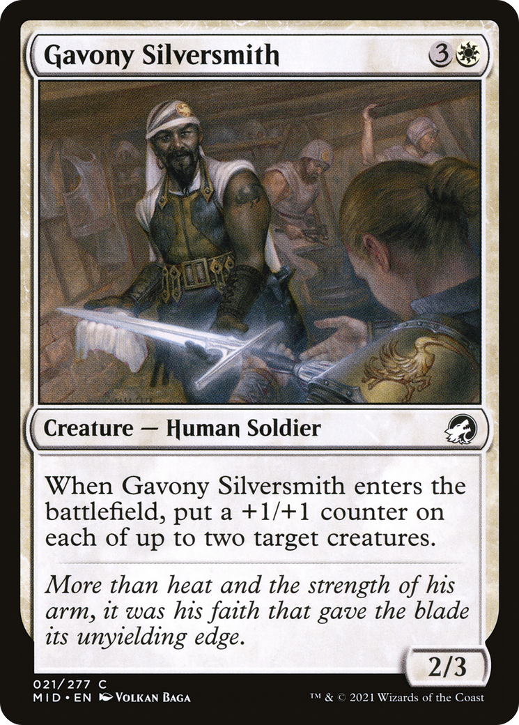 Gavony Silversmith (MID-021) - Innistrad: Midnight Hunt Foil