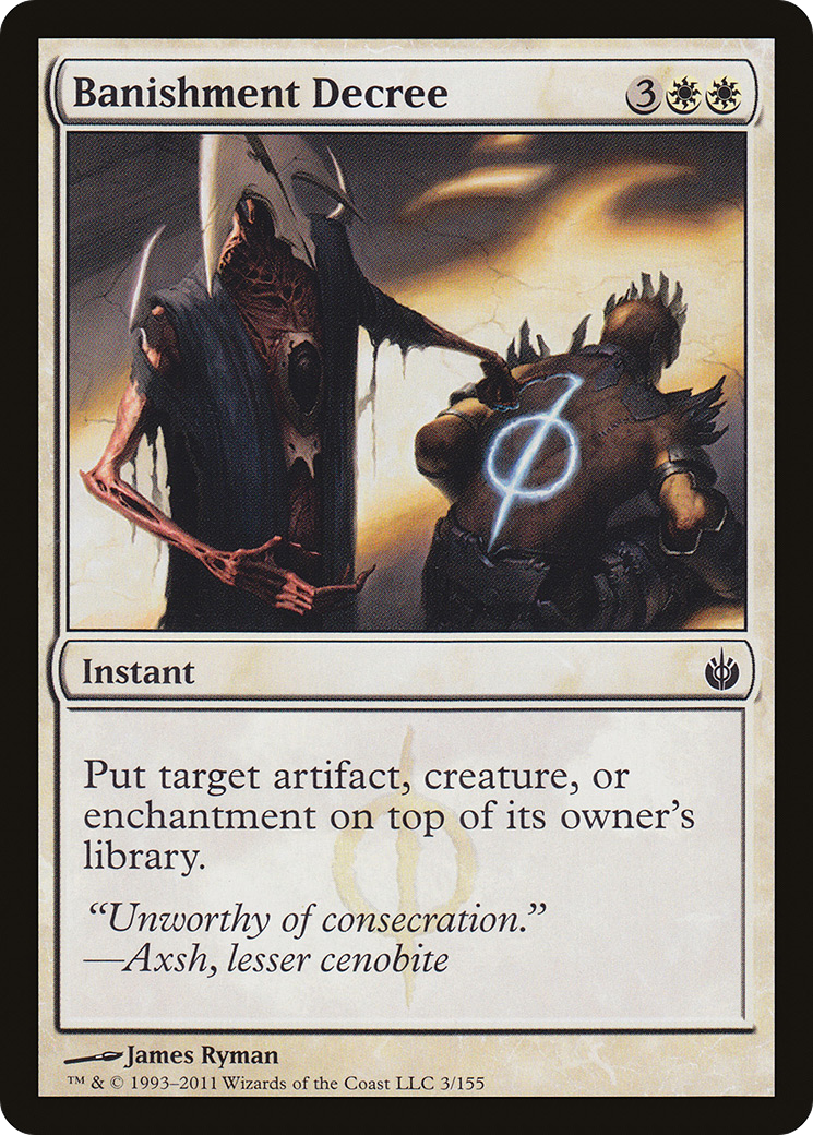 Banishment Decree (MBS-003) - Mirrodin Besieged Foil