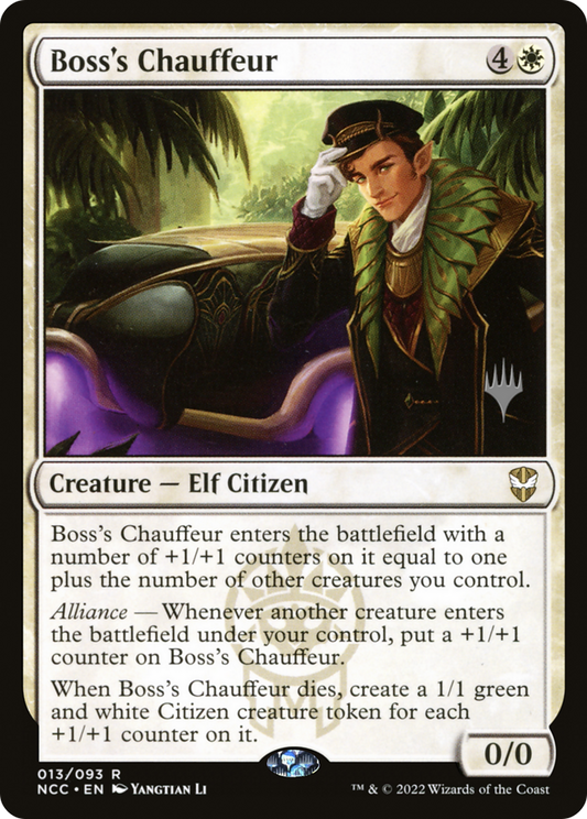 Boss's Chauffeur (PNCC-13P) - New Capenna Commander Promos Foil