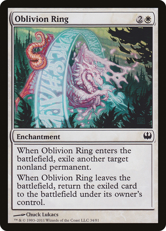 Oblivion Ring (DDG-034) - Duel Decks: Knights vs. Dragons