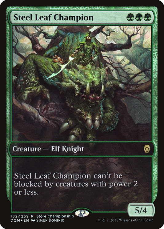 Steel Leaf Champion (PDOM-182) - Dominaria Promos Foil