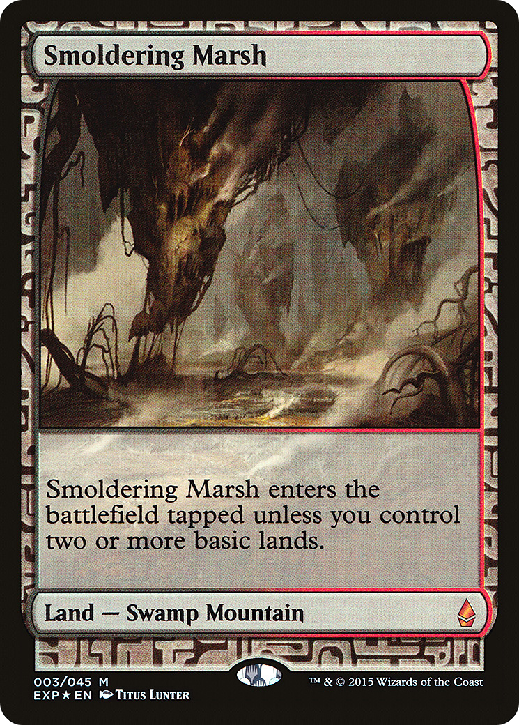 Smoldering Marsh (EXP-003) - Zendikar Expeditions Foil