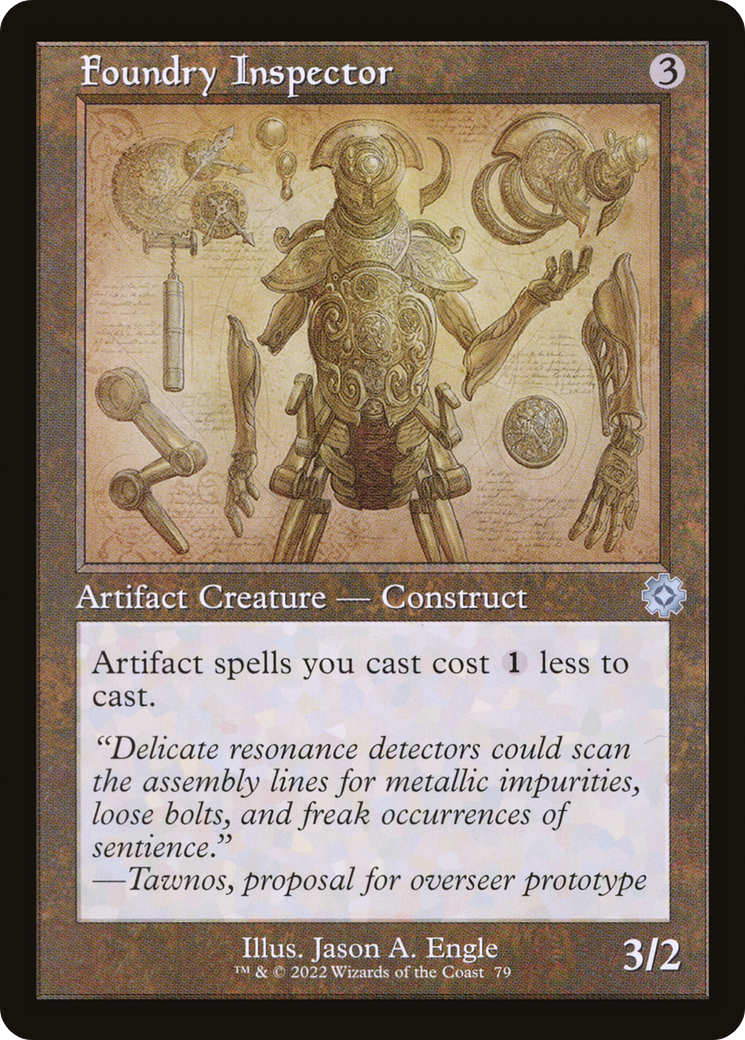 Foundry Inspector (Schematic) (BRR-079) - The Brothers' War Retro Artifacts