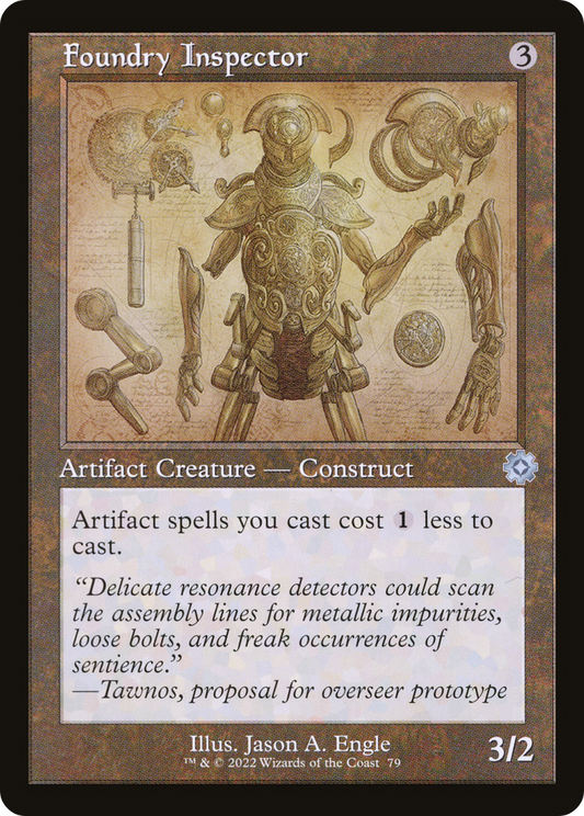 Foundry Inspector (Schematic) (BRR-079) - The Brothers' War Retro Artifacts