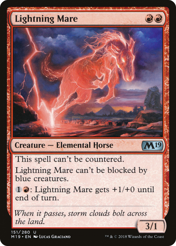 Lightning Mare (M19-151) - Core Set 2019 Foil