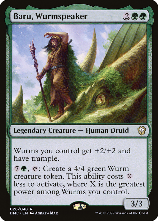 Baru, Wurmspeaker (DMC-026) - Dominaria United Commander Foil