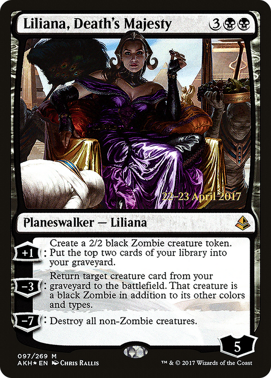 Liliana, Death's Majesty (PAKH-97S) - Amonkhet Promos Foil