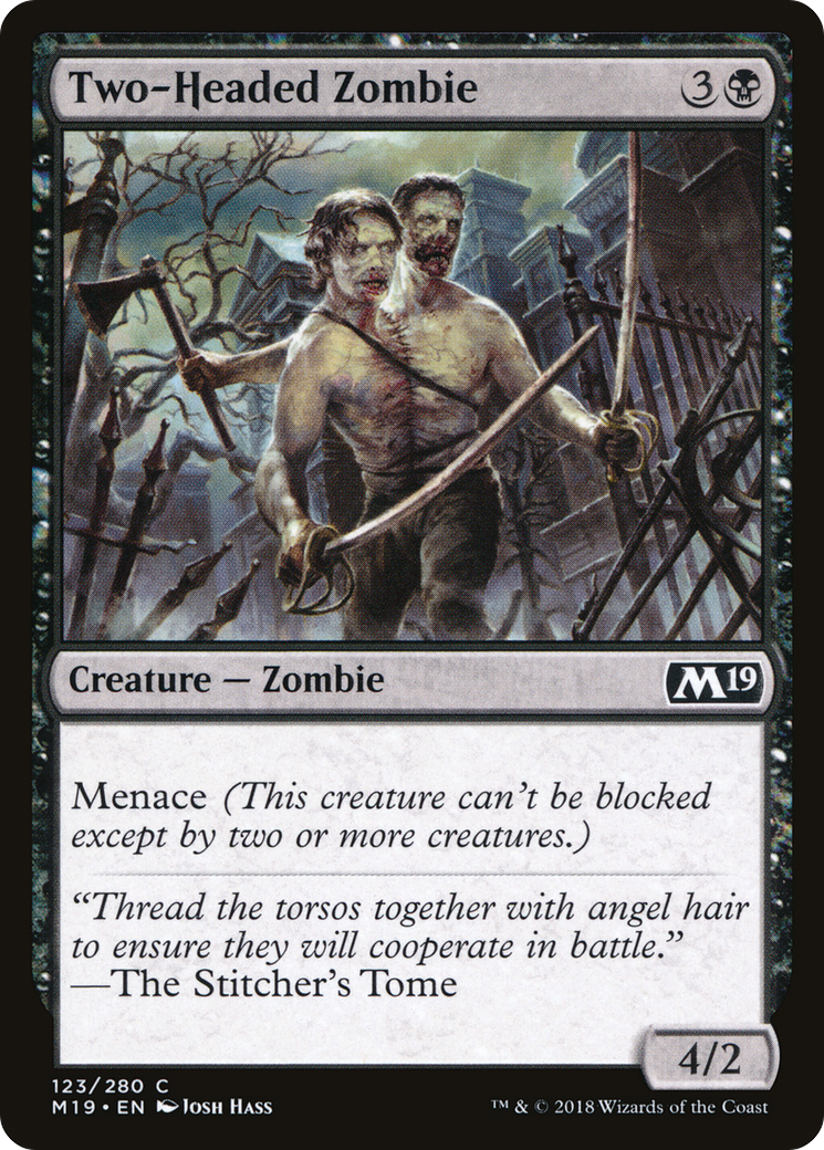 Two-Headed Zombie (M19-123) - Core Set 2019