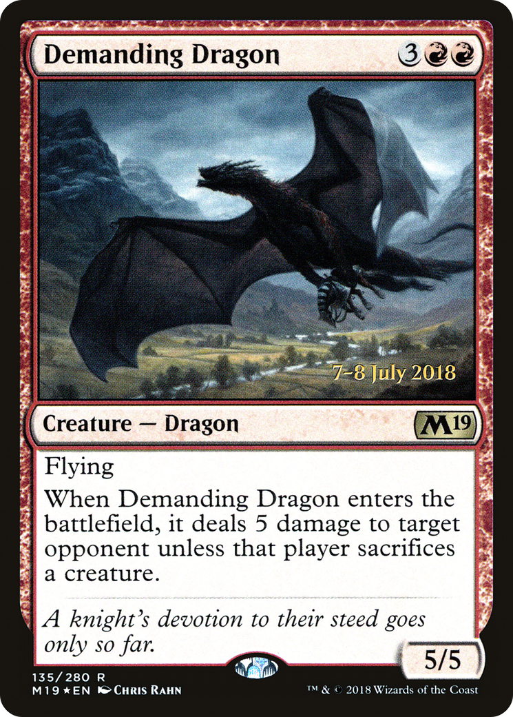 Demanding Dragon (PM19-135S) - Core Set 2019 Promos Foil