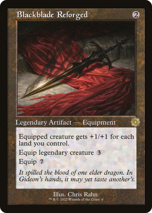 Blackblade Reforged (BRR-006) - The Brothers' War Retro Artifacts Foil