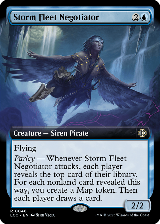 Storm Fleet Negotiator (LCC-046) - The Lost Caverns of Ixalan Commander: (Extended Art)