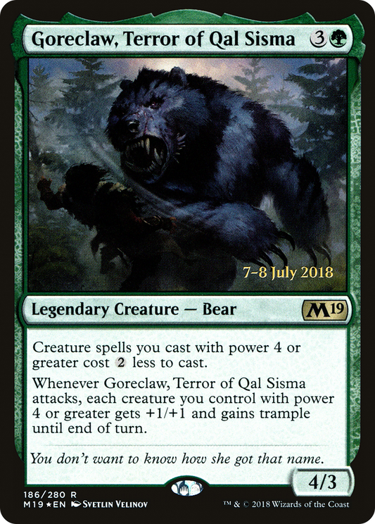 Goreclaw, Terror of Qal Sisma (PM19-186S) - Core Set 2019 Promos Foil