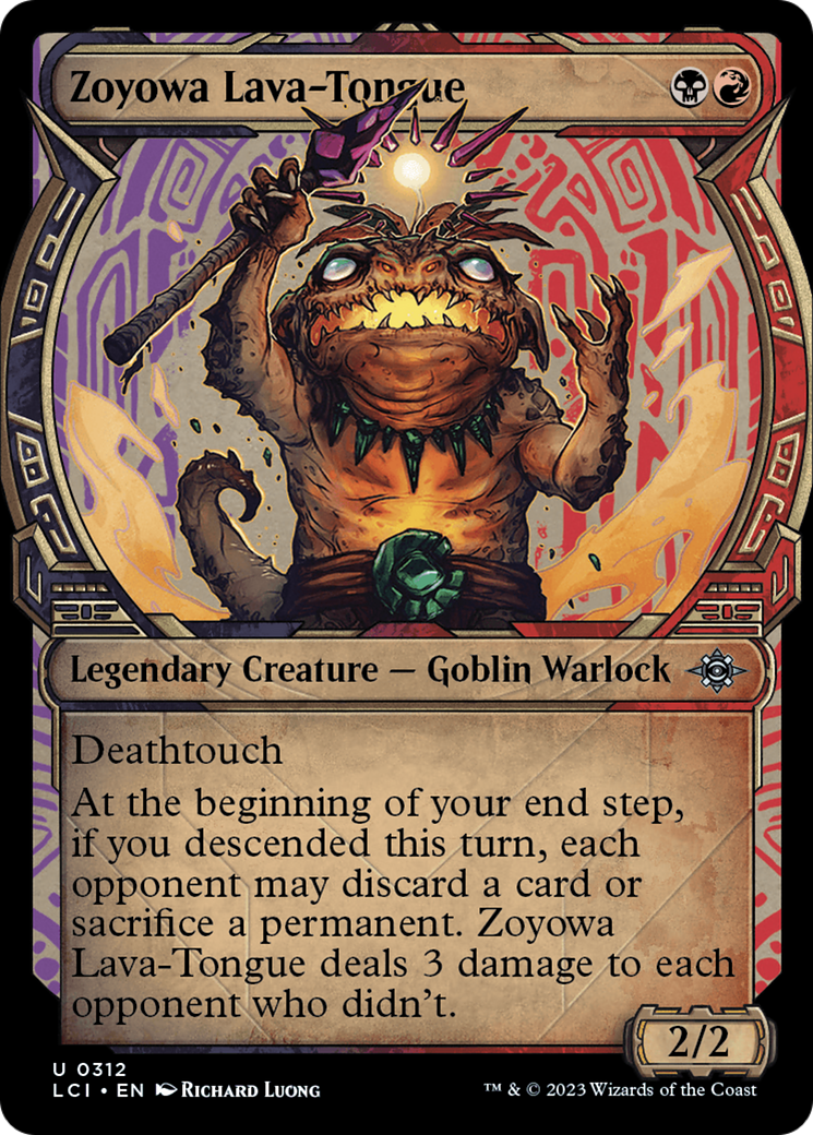 Zoyowa Lava-Tongue (Showcase) (LCI-312) - The Lost Caverns of Ixalan: (Showcase) Foil