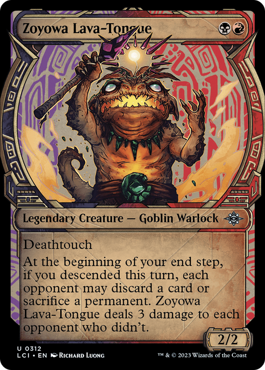 Zoyowa Lava-Tongue (Showcase) (LCI-312) - The Lost Caverns of Ixalan: (Showcase) Foil