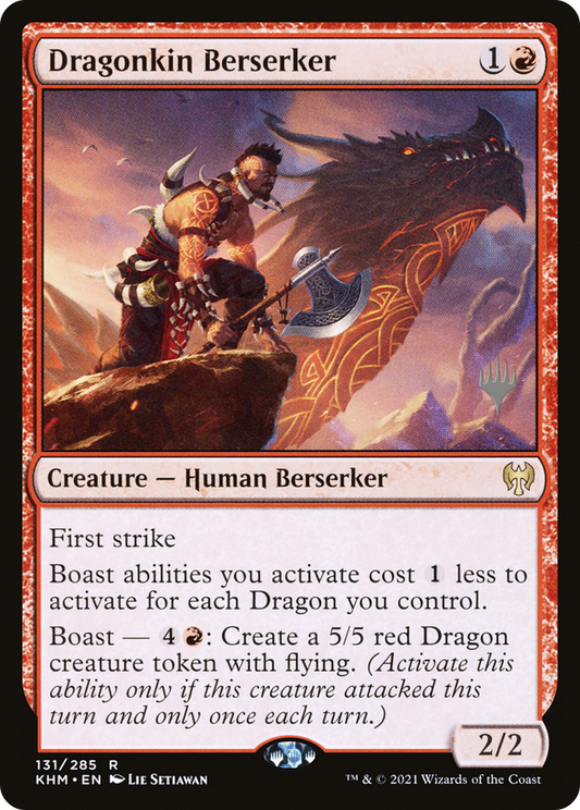 Dragonkin Berserker (PKHM-131P) - Kaldheim Promos