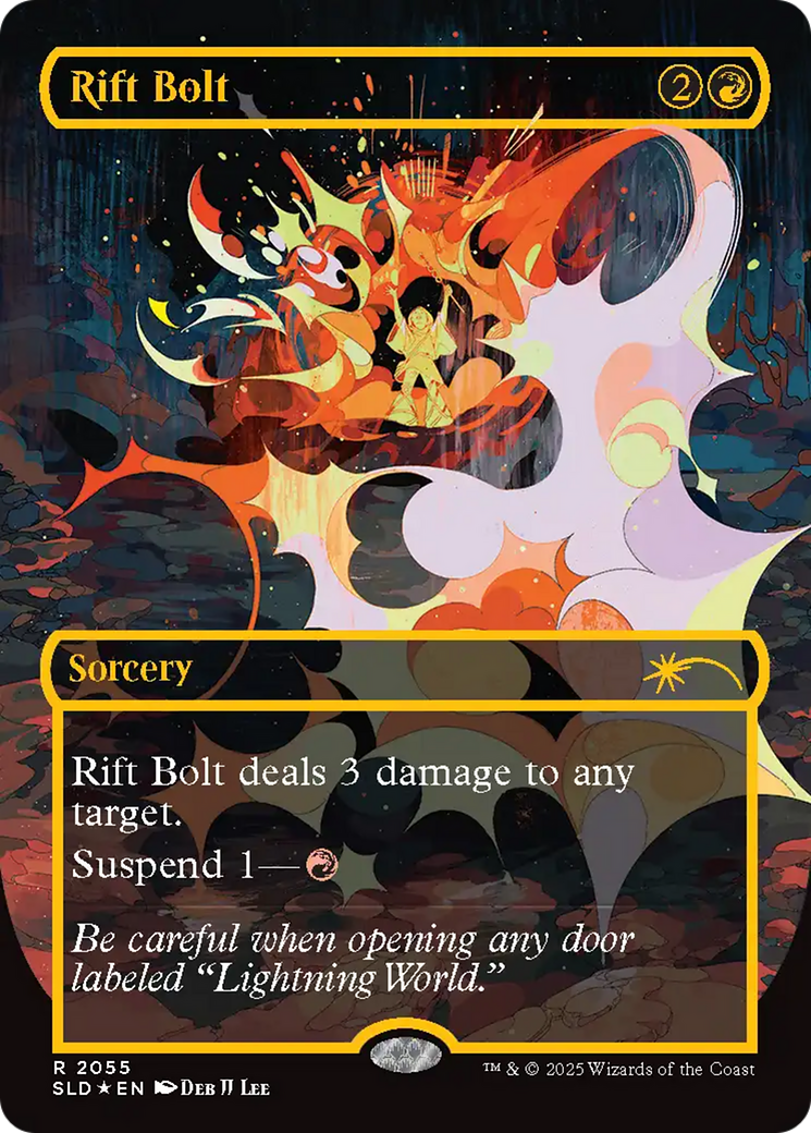 Rift Bolt (SLD-2055) - Secret Lair Drop (Raised Foil) Foil