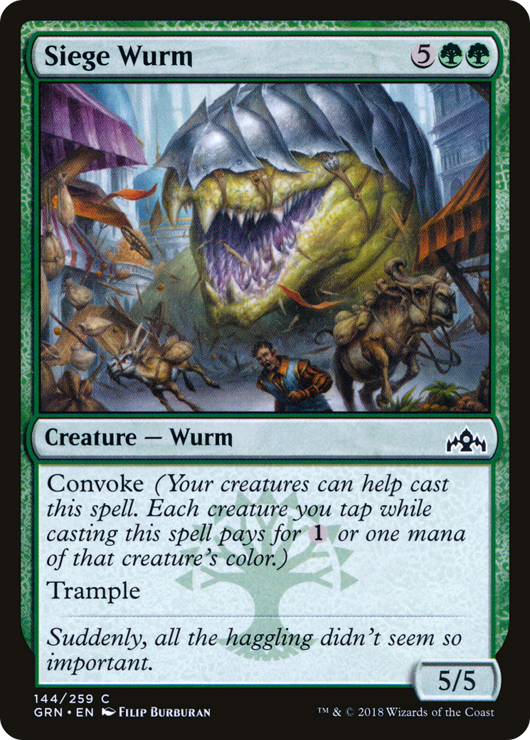 Siege Wurm (GRN-144) - Guilds of Ravnica