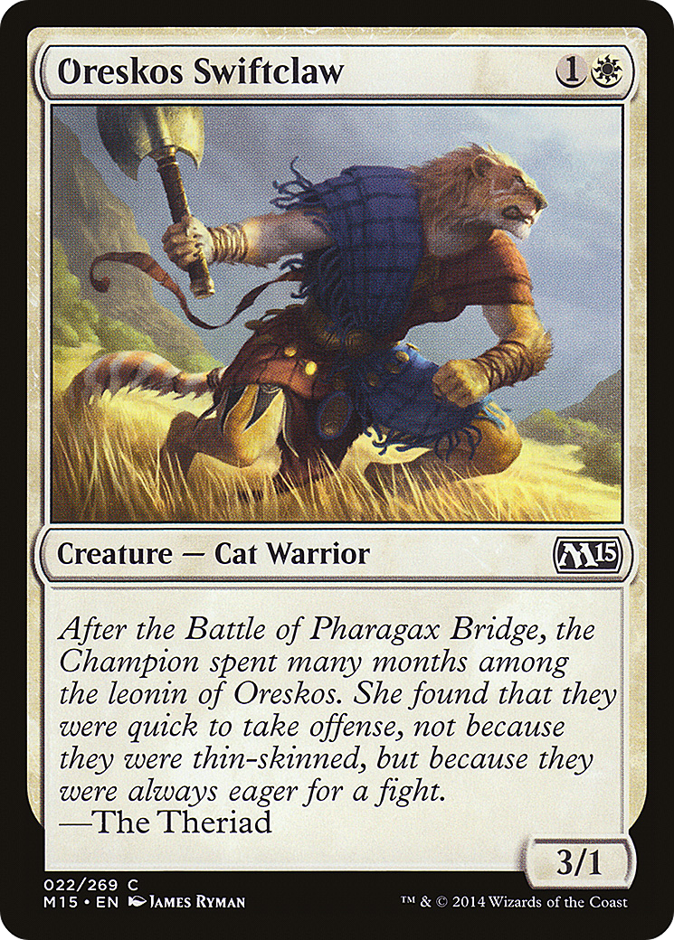 Oreskos Swiftclaw (M15-022) - Magic 2015 Foil