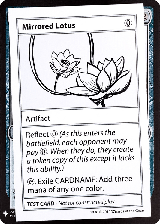 Mirrored Lotus (CMB1-107) - Mystery Booster Playtest Cards 2019