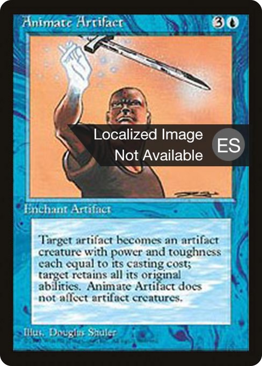 Animate Artifact (4BB-060) - Fourth Edition Foreign Black Border