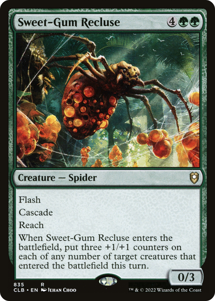 Sweet-Gum Recluse (CLB-835) - Commander Legends: Battle for Baldur's Gate