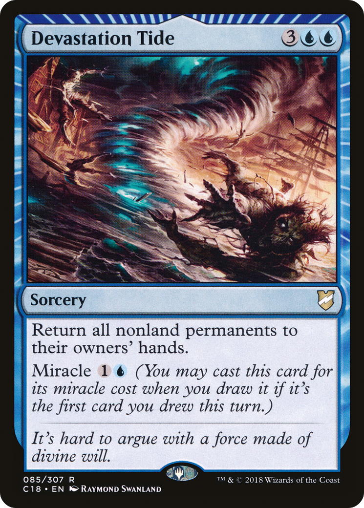 Devastation Tide (C18-085) - Commander 2018: (miracle)