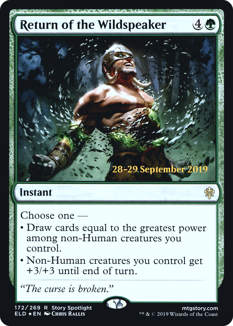 Return of the Wildspeaker (PRE-172S) - Throne of Eldraine Promos (Prerelease) Foil