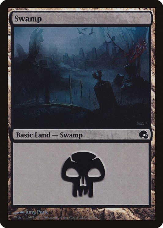 Swamp (GRV-029) - Premium Deck Series: Graveborn Foil