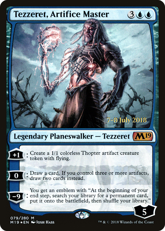 Tezzeret, Artifice Master (PM19-79S) - Core Set 2019 Promos Foil