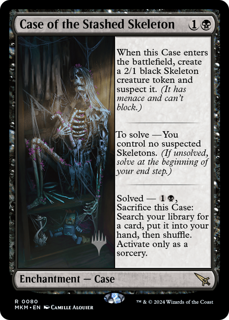 Case of the Stashed Skeleton (PPMKM-080) - Murders at Karlov Manor Promos Foil (Promo Pack)