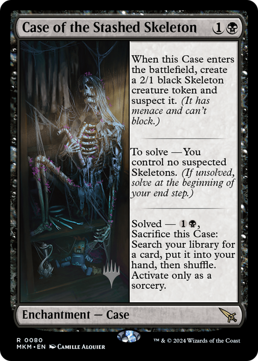 Case of the Stashed Skeleton (PMKM-80P) - Murders at Karlov Manor Promos