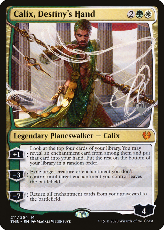 Calix, Destiny's Hand (PPTHB-211) - Theros Beyond Death Promos Foil (Promo Pack)