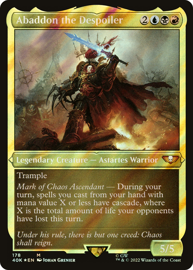 Abaddon the Despoiler (40K-178) - Warhammer 40,000 Commander Foil