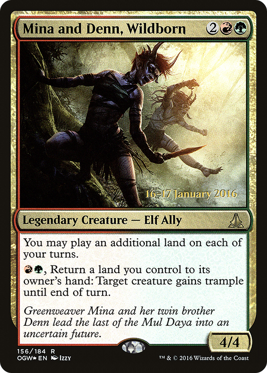 Mina and Denn, Wildborn (POGW-156S) - Oath of the Gatewatch Promos Foil