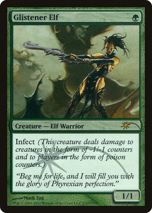 Glistener Elf (FNM-) - Friday Night Magic 2012 Foil