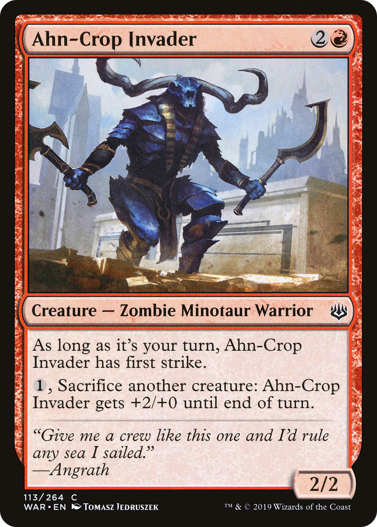 Ahn-Crop Invader (WAR-113) - War of the Spark Foil