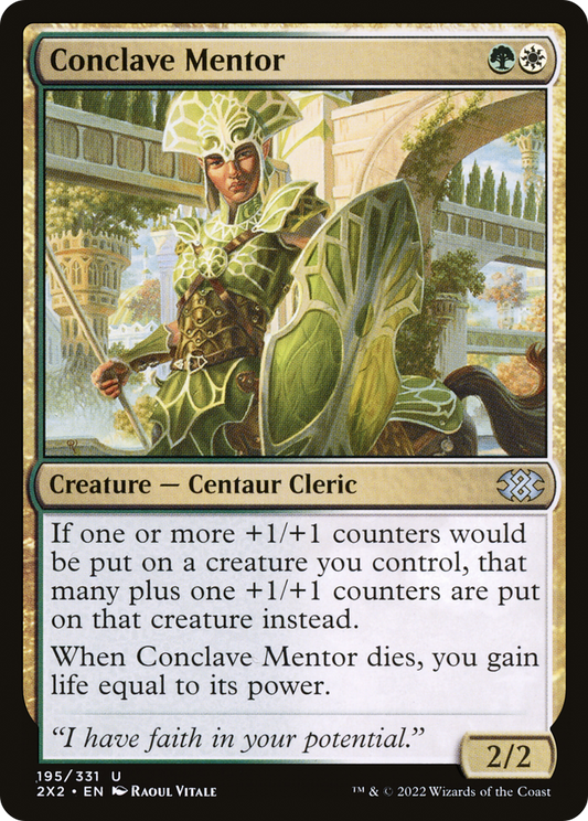 Conclave Mentor (2X2-195) - Double Masters 2022 Foil