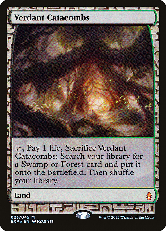 Verdant Catacombs (EXP-023) - Zendikar Expeditions Foil