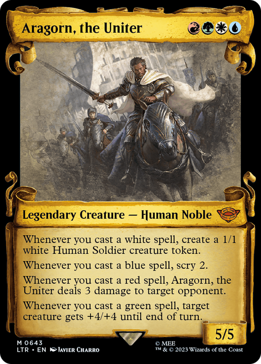 Aragorn, the Uniter (LTR-643) - The Lord of the Rings: Tales of Middle-earth: (Showcase) Foil