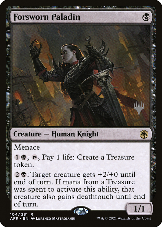 Forsworn Paladin (PPAFR-104P) - Adventures in the Forgotten Realms Promos (Promo Pack)