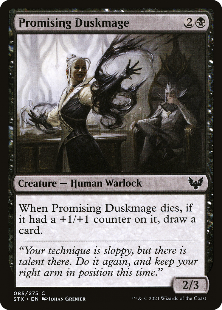 Promising Duskmage (STX-085) - Strixhaven: School of Mages