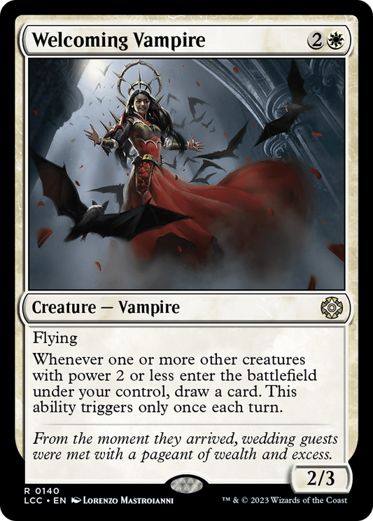 Welcoming Vampire (LCC-140) - The Lost Caverns of Ixalan Commander