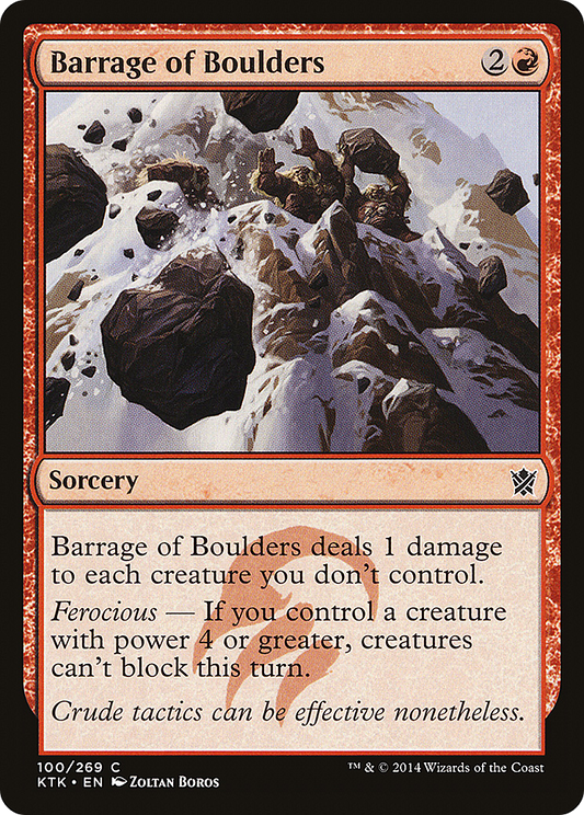 Barrage of Boulders (KTK-100) - Khans of Tarkir Foil