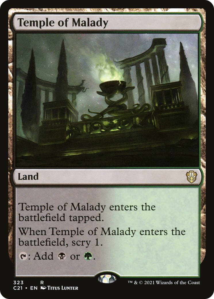 Temple of Malady (C21-323) - Commander 2021